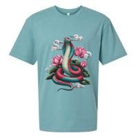 Year Of The Snake 2025 Cool Snake Graphic Art Sueded Cloud Jersey T-Shirt