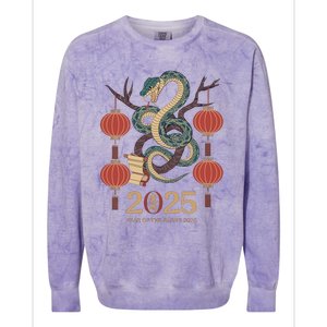 Year Of The Snake 2025 Chinese Zodiac Chinese New Year Colorblast Crewneck Sweatshirt