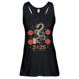 Year Of The Snake 2025 Chinese Zodiac Chinese New Year Ladies Essential Flowy Tank