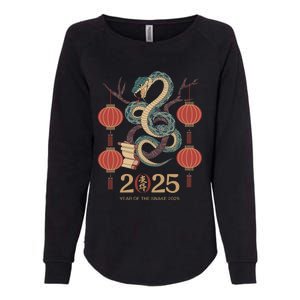 Year Of The Snake 2025 Chinese Zodiac Chinese New Year Womens California Wash Sweatshirt