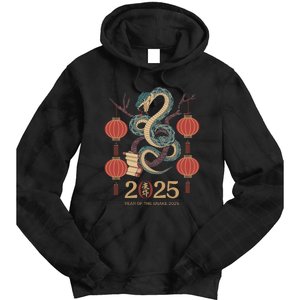 Year Of The Snake 2025 Chinese Zodiac Chinese New Year Tie Dye Hoodie