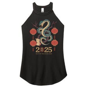 Year Of The Snake 2025 Chinese Zodiac Chinese New Year Women's Perfect Tri Rocker Tank