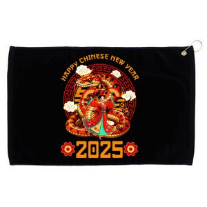 Year Of The Snake 2025 Zodiac Happy Chinese New Year 2026 Grommeted Golf Towel