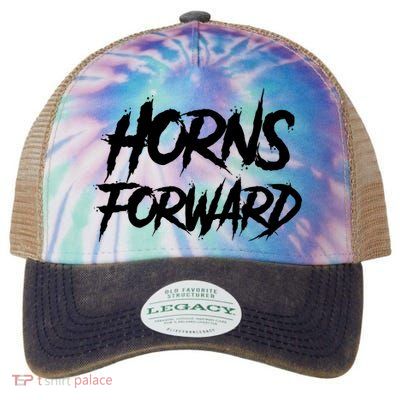 Yellow Out The Dome Brahmas San Antonio Football Legacy Tie Dye Trucker Hat