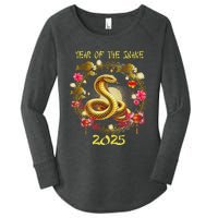 Year Of The Snake 2025 Chinese New Year 2025 Lunar New Year Women's Perfect Tri Tunic Long Sleeve Shirt