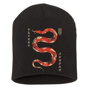 Year Of The Snake 2025 Chinese New Year Short Acrylic Beanie