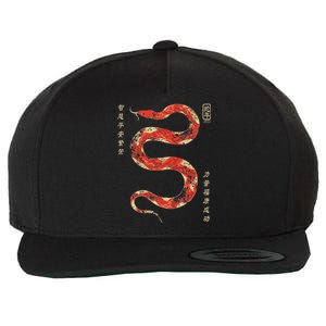 Year Of The Snake 2025 Chinese New Year Wool Snapback Cap