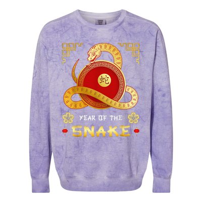 Year Of The Snake 2025 Lunar New Year Chinese New Year 2025 Colorblast Crewneck Sweatshirt