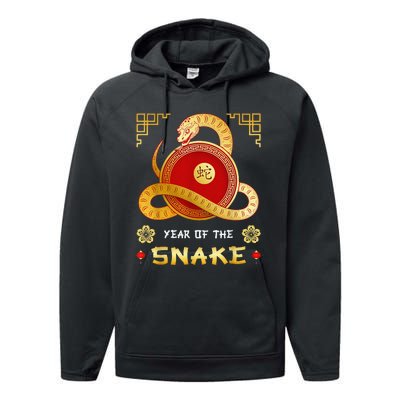 Year Of The Snake 2025 Lunar New Year Chinese New Year 2025 Performance Fleece Hoodie