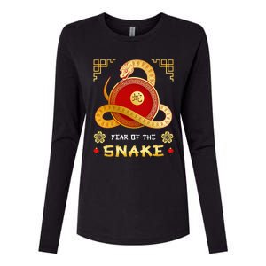 Year Of The Snake 2025 Lunar New Year Chinese New Year 2025 Womens Cotton Relaxed Long Sleeve T-Shirt