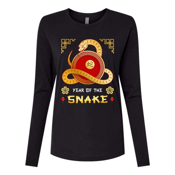 Year Of The Snake 2025 Lunar New Year Chinese New Year 2025 Womens Cotton Relaxed Long Sleeve T-Shirt