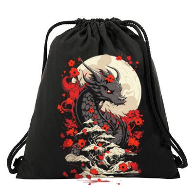 Year Of The Dragon Zodiac Lunar New Year 2024 Drawstring Bag