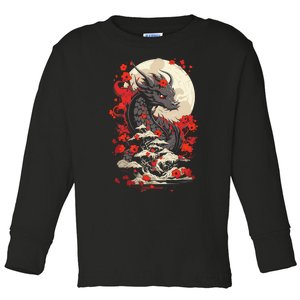 Year Of The Dragon Zodiac Lunar New Year 2024 Toddler Long Sleeve Shirt