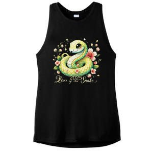 Year Of The Snake 2025 Lunar New Year Chinese New Year 2025 Ladies PosiCharge Tri-Blend Wicking Tank