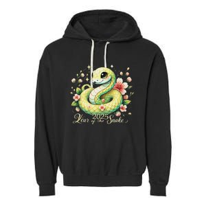 Year Of The Snake 2025 Lunar New Year Chinese New Year 2025 Garment-Dyed Fleece Hoodie