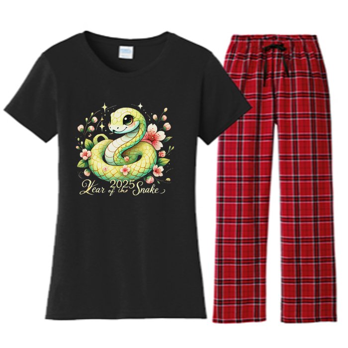 Year Of The Snake 2025 Lunar New Year Chinese New Year 2025 Women's Flannel Pajama Set