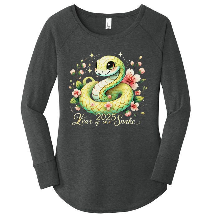 Year Of The Snake 2025 Lunar New Year Chinese New Year 2025 Women's Perfect Tri Tunic Long Sleeve Shirt