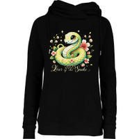 Year Of The Snake 2025 Lunar New Year Chinese New Year 2025 Womens Funnel Neck Pullover Hood