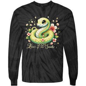 Year Of The Snake 2025 Lunar New Year Chinese New Year 2025 Tie-Dye Long Sleeve Shirt