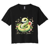 Year Of The Snake 2025 Lunar New Year Chinese New Year 2025 Women's Crop Top Tee