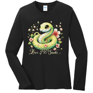 Year Of The Snake 2025 Lunar New Year Chinese New Year 2025 Ladies Long Sleeve Shirt