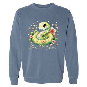 Year Of The Snake 2025 Lunar New Year Chinese New Year 2025 Garment-Dyed Sweatshirt