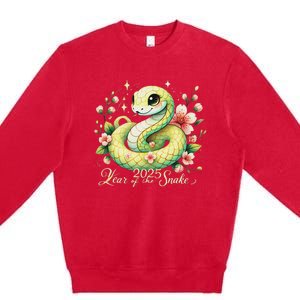 Year Of The Snake 2025 Lunar New Year Chinese New Year 2025 Premium Crewneck Sweatshirt