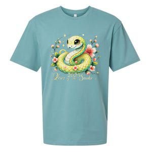 Year Of The Snake 2025 Lunar New Year Chinese New Year 2025 Sueded Cloud Jersey T-Shirt