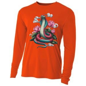 Year Of The Snake 2025 Cool Snake Cooling Performance Long Sleeve Crew