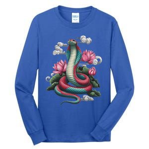 Year Of The Snake 2025 Cool Snake Tall Long Sleeve T-Shirt