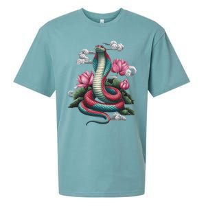 Year Of The Snake 2025 Cool Snake Sueded Cloud Jersey T-Shirt