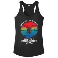 Year Of The Cicada 2024 Cicada Invasion Brood Xix Brood Xiii Ladies PosiCharge Competitor Racerback Tank