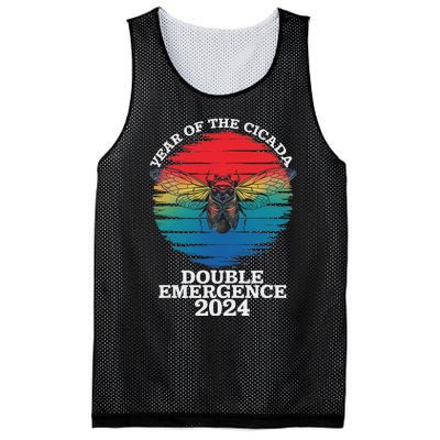 Year Of The Cicada 2024 Cicada Invasion Brood Xix Brood Xiii Mesh Reversible Basketball Jersey Tank