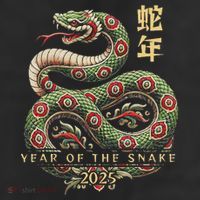 Year Of The Snake 2025 Chinese New Year 11oz C Handle Ceramic Mug