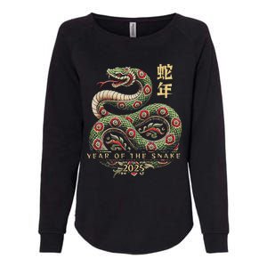 Year Of The Snake 2025 Chinese New Year Womens California Wash Sweatshirt