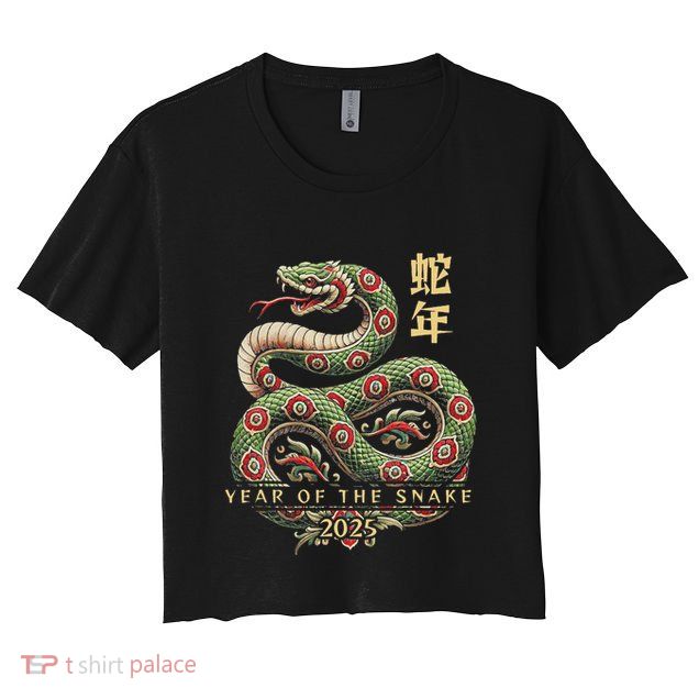 Year Of The Snake 2025 Chinese New Year Crop Top