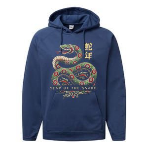 Year Of The Snake 2025 Chinese New Year Performance Fleece Hoodie