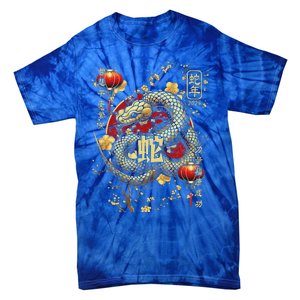 Year Of The Snake 2025 Chinese New Year Tie-Dye T-Shirt