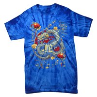 Year Of The Snake 2025 Chinese New Year Tie-Dye T-Shirt