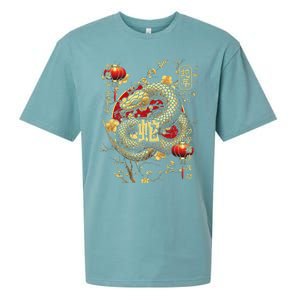 Year Of The Snake 2025 Chinese New Year Sueded Cloud Jersey T-Shirt