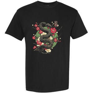 Year Of The Snake 2025 Chinese New Year Garment-Dyed Heavyweight T-Shirt