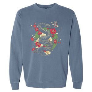 Year Of The Snake 2025 Chinese New Year Garment-Dyed Sweatshirt