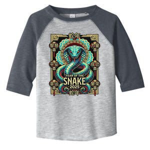 Year Of The Snake 2025 Chinese New Year Toddler Fine Jersey T-Shirt