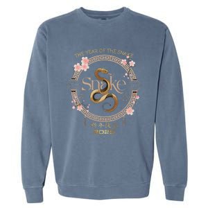 Year Of The Snake 2025 Lunar New Year Garment-Dyed Sweatshirt