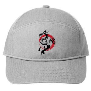 Year Of The Snake 2025 Lunar New Year Chinese New Year 2025 7-Panel Snapback Hat