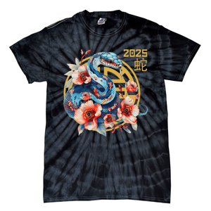 Year Of The Snake 2025 Zodiac Happy Chinese New Year 2025 Tie-Dye T-Shirt