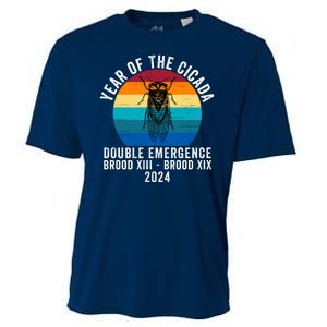 Year Of The Cicada Double Emergence Brood Xiii Brood Xix 2024 Cooling Performance Crew T-Shirt