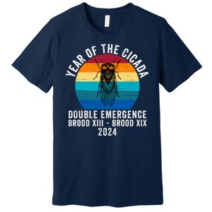 Year Of The Cicada Double Emergence Brood Xiii Brood Xix 2024 Premium T-Shirt