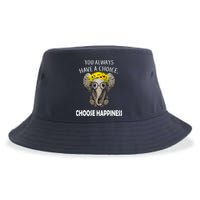 You Always Have A Choice Choose Happiness Sustainable Bucket Hat