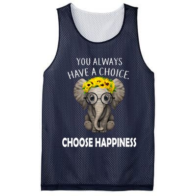 You Always Have A Choice Choose Happiness Mesh Reversible Basketball Jersey Tank